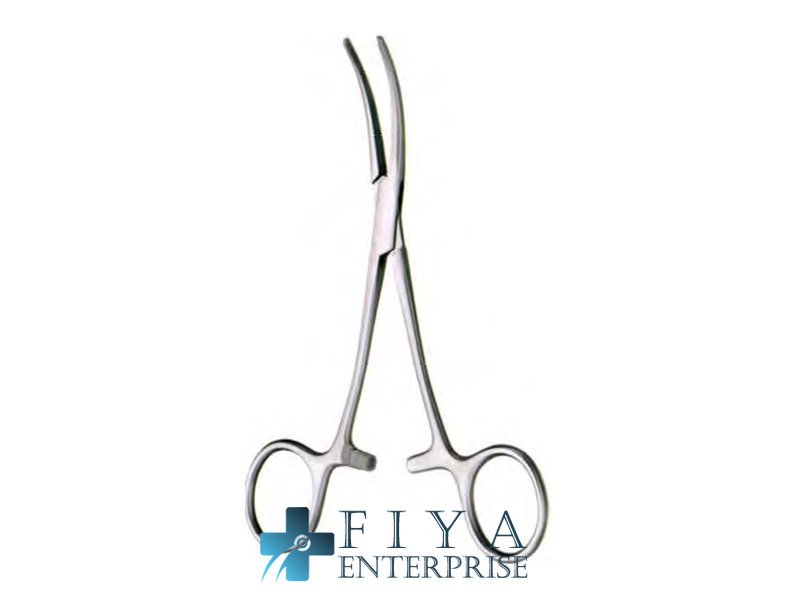 Overholt Baby Hemostatic Forceps, Curved, stainless steel hemostatic forceps, Fiya Surgical 08.9913