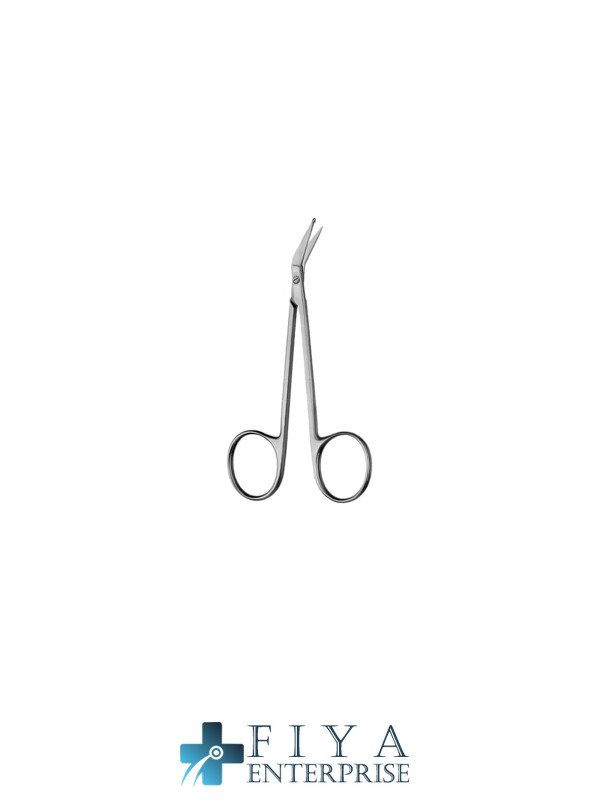 perwitzschky vascular scissors delicate angled, 10cm high quality medical grade stainless steel Fiya Surgical 03.0752