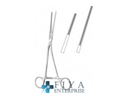 Potts "AT" Cardiovascular Forceps, Curved Right, stainless steel vascular clamps, Fiya Surgical 27.0821
