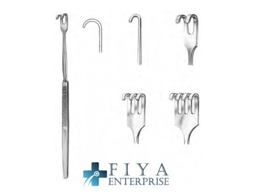Retractor, 2 Prong Blunt, high quality medical grade stainless steel delicate retractors, Fiya Surgical 25.2712