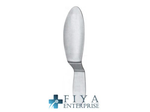 Reverdin Spatula, Bayonet Shaped, 45+, stainless steel stomach and intestinal spatulas, Fiya Surgical 25.3628