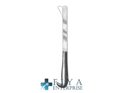 Ribbon Retractor with Hook Handle, stainless steel stomach and intestinal spatulas, Fiya Surgical 25.3733