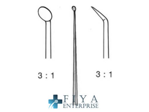 Rosen Round Otology Knife, Knife-Curette, 45 Degree, stainless steel knives for otology, Fiya Surgical 29.20106