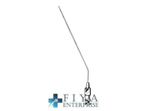 Rosen Suction Needle, Angled, with Luer-Lock Attachment, stainless steel surgical instrument, Fiya Surgical 29.6414