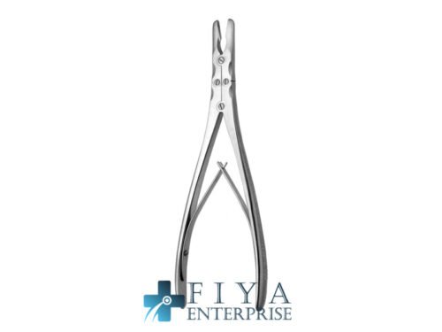 Ruskin Bone Rongeurs, Curved, high quality medical grade stainless steel bone rongeurs, Fiya Surgical 24.2633