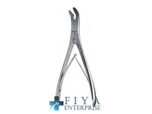 Ruskin Bone Rongeurs, Curved, high quality medical grade stainless steel bone rongeurs, Fiya Surgical 24.5618