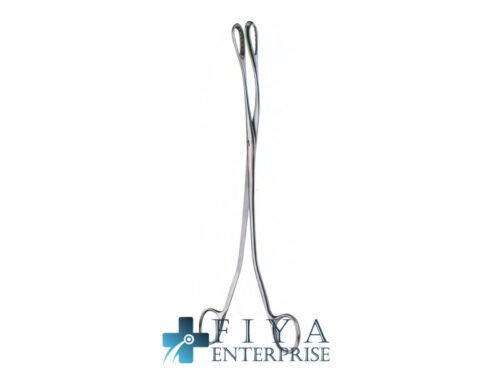 Saenger Placenta and Ovum Forceps, Straight, stainless steel placenta and ovum forceps, Fiya Surgical 16.4528