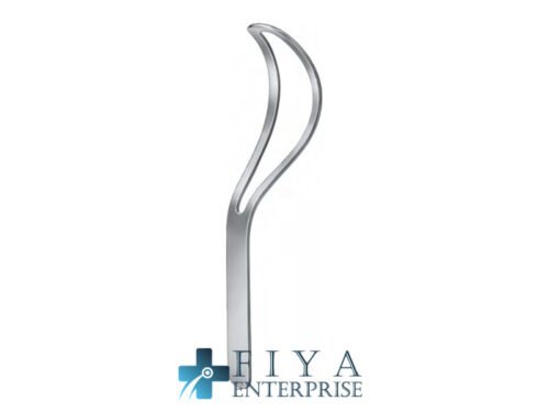 Sellheim Elevating Spoon, Fenestrated, stainless steel instruments for obstetrics, Fiya Surgical 16.253