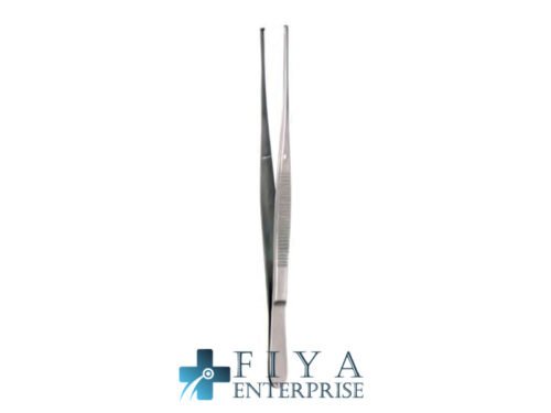 Semken Forceps, 2x3 Teeth, Straight, high quality medical grade stainless steel delicate forceps, Fiya Surgical 06.3432