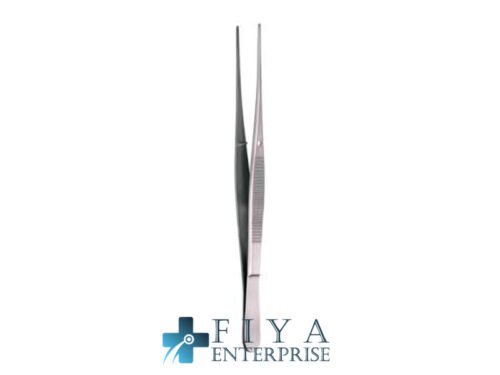 Semken Forceps, Serrated, Curved, high quality medical grade stainless steel delicate forceps, Fiya Surgical 06.3122