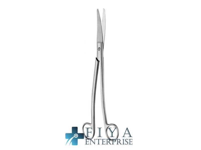 Siebold Uterine Scissors, S-Shaped, stainless steel operating and dissecting scissors, Fiya Surgical 03.2724