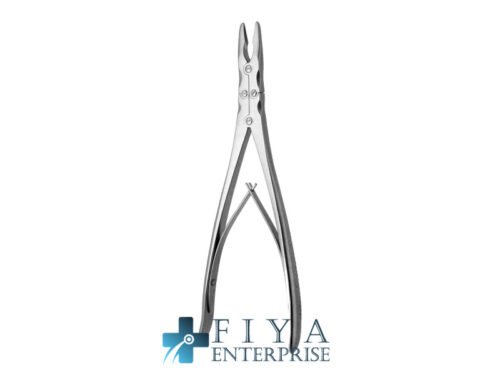 Smith-Peterse Laminectomy Rongeurs, Full Curved, stainless steel bone rongeurs, Fiya Surgical 24.2924