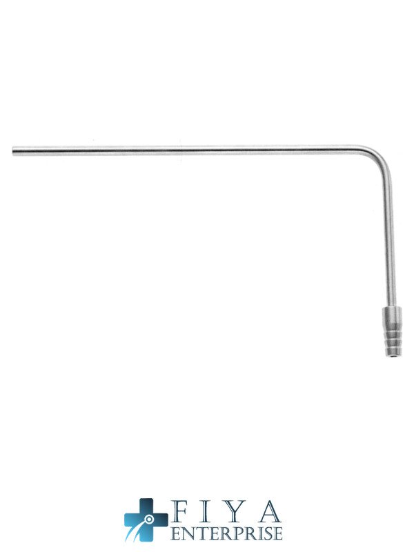 suction tube with tube connector 21cm - 8¼" high quality medical grade stainless steel Fiya Surgical 02.3530