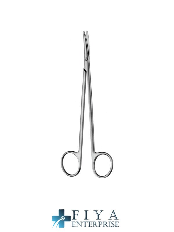 toennis dissecting scissors curved, 18cm high quality medical grade stainless steel Fiya Surgical 03.4918