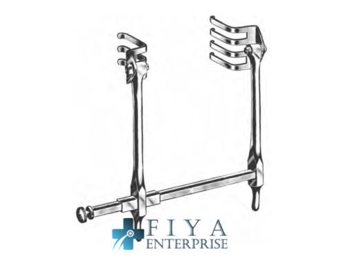 Ulrich-St- Gallen Retractor, Complete, high quality medical grade stainless steel abdominal retractor, Fiya Surgical 26.651