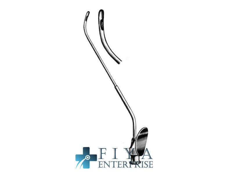 Van Alyea Antrum Cannula, No. 2, Luer Lock, 4¾", stainless steel irrigating tube for maxillary cavity, Fiya Surgical 38.0246