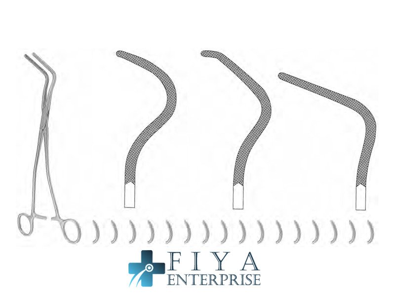 Vascular Clamps, Non Atraumatic, high quality medical grade stainless steel vascular clamps, Fiya Surgical 27.7785