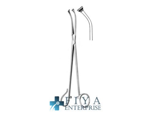 White Tonsil Seizing Forceps, 9", stainless steel tonsil seizing -artery forceps, Fiya Surgical 37.0423