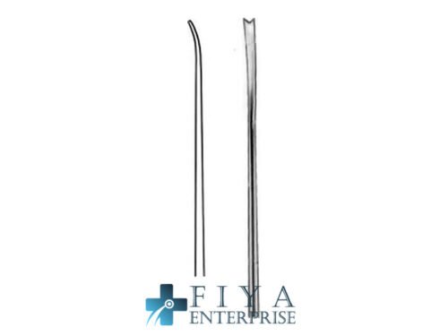 Wire Guide and Applicator for Prosthesis, V Notch, Light Curve, stainless steel surgical instrument, Fiya Surgical 29.23633