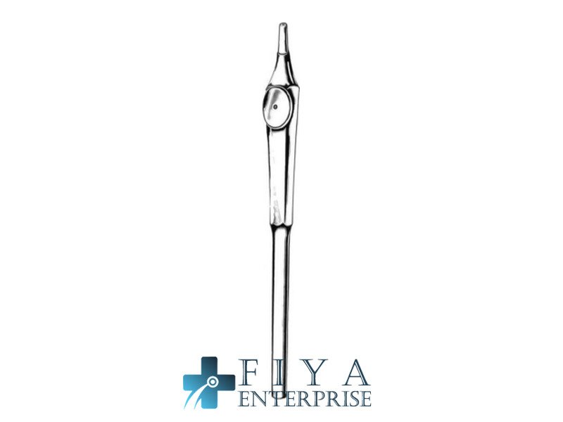 Wullstein Irrigating Suction Handle, with Luer Cone, for, stainless steel surgical instrument, Fiya Surgical 29.6346