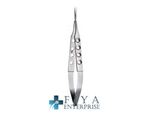 Yasargil Micro Scissors, 45dg Angled On Flat, stainless steel micro scissors, Fiya Surgical 04.0555