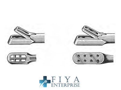 Yeoman Rectal Biopsy Forceps, Oval Basket, stainless steel haemorrhoidal grasping forceps, Fiya Surgical 14.8628